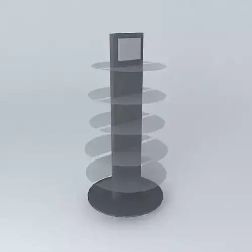 display 3D model stand with circular top