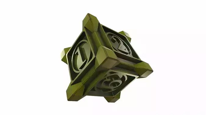 Dice play vintage 3D model