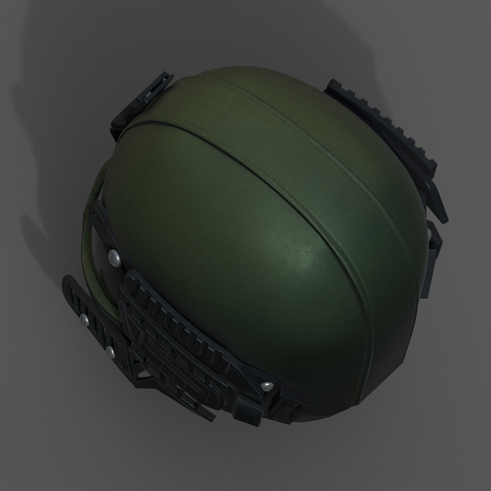 Helmet scifi military combat fantasy futuristic space  Low-poly 3D model_7