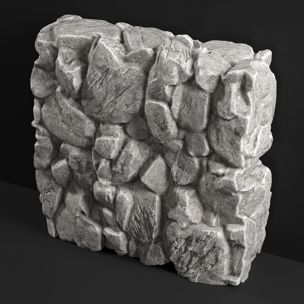 Slab stone rock granite huge n3 3D model_5