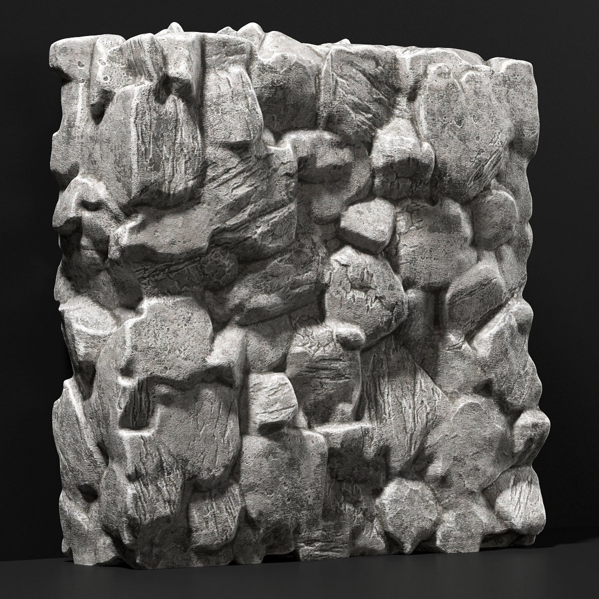 Slab stone rock granite huge n3 3D model_7