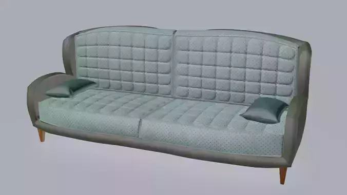 Chesterfield smoothed shape sofa