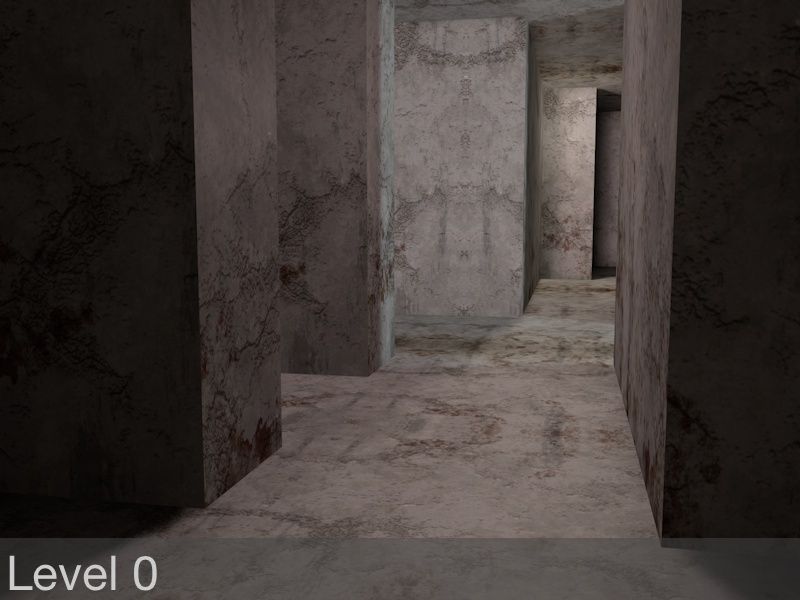 Sci-FI Labyrinth Low-poly 3D model_2