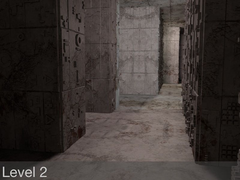 Sci-FI Labyrinth Low-poly 3D model_4