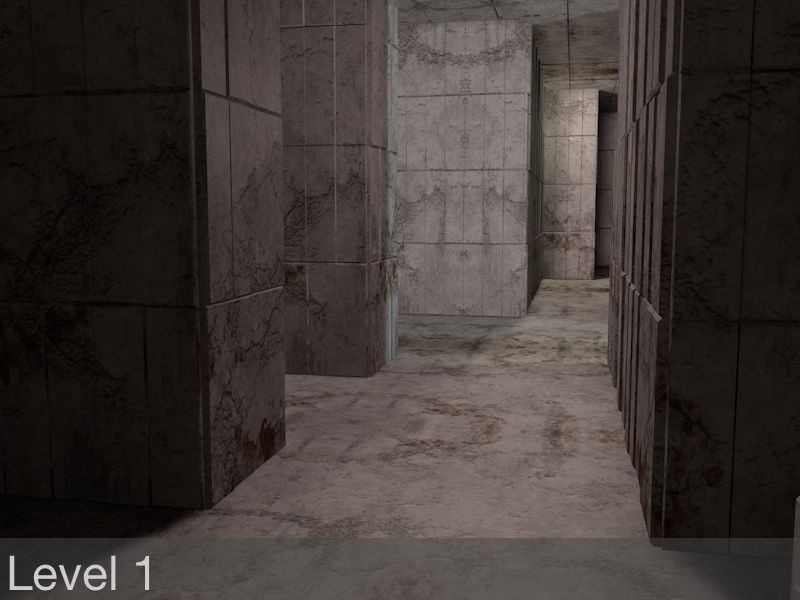 Sci-FI Labyrinth Low-poly 3D model_3