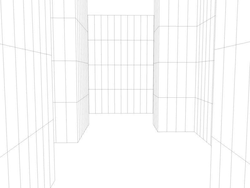 Sci-FI Labyrinth Low-poly 3D model_9