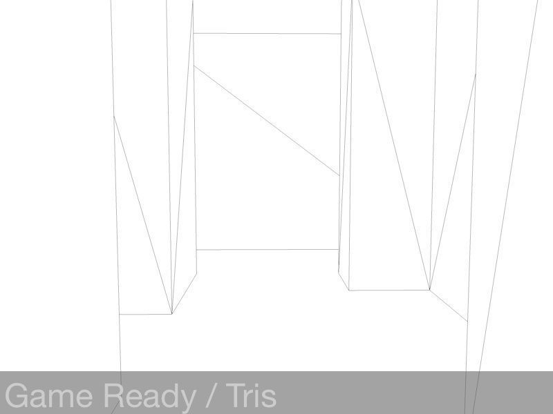 Sci-FI Labyrinth Low-poly 3D model_8