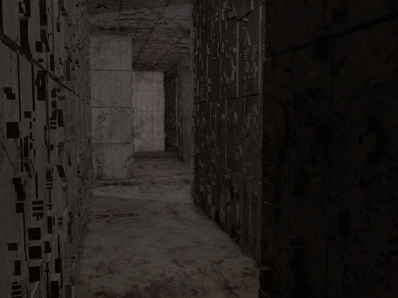 Sci-FI Labyrinth Low-poly 3D model_7