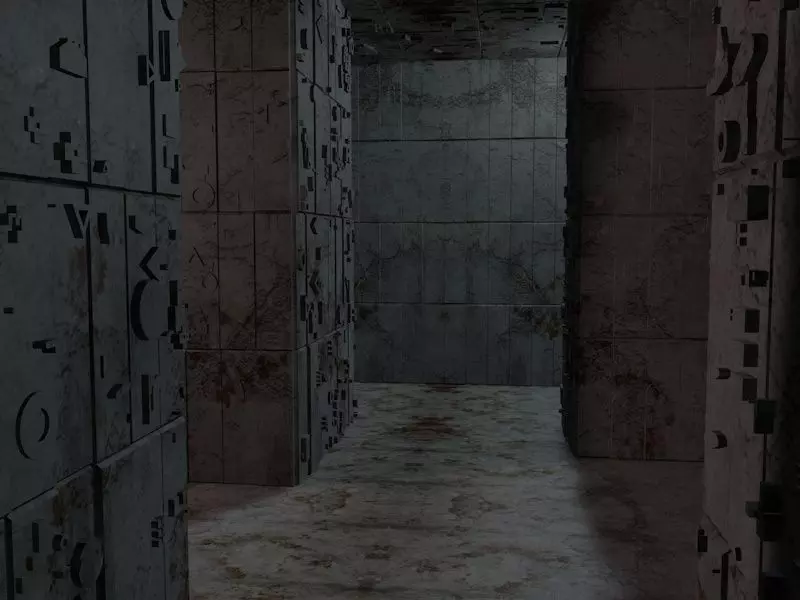 Sci-FI Labyrinth Low-poly 3D model_0