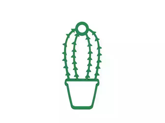 Earring cactus icon