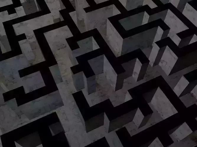 The Maze Low Poly Game Model Low-poly 3D model