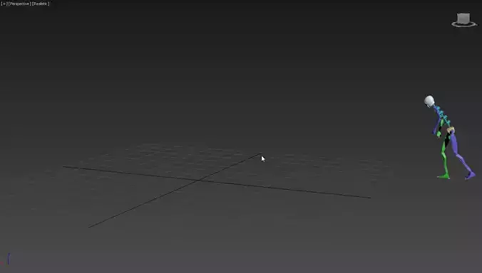 Parkour jump and running 3D model