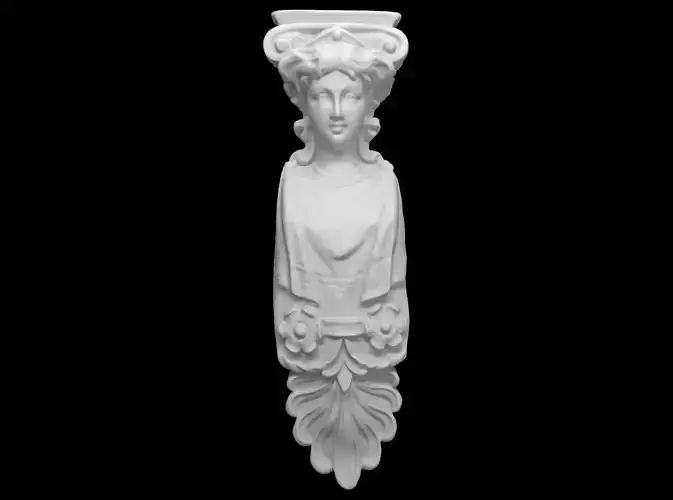 Decor female bust  3D print model