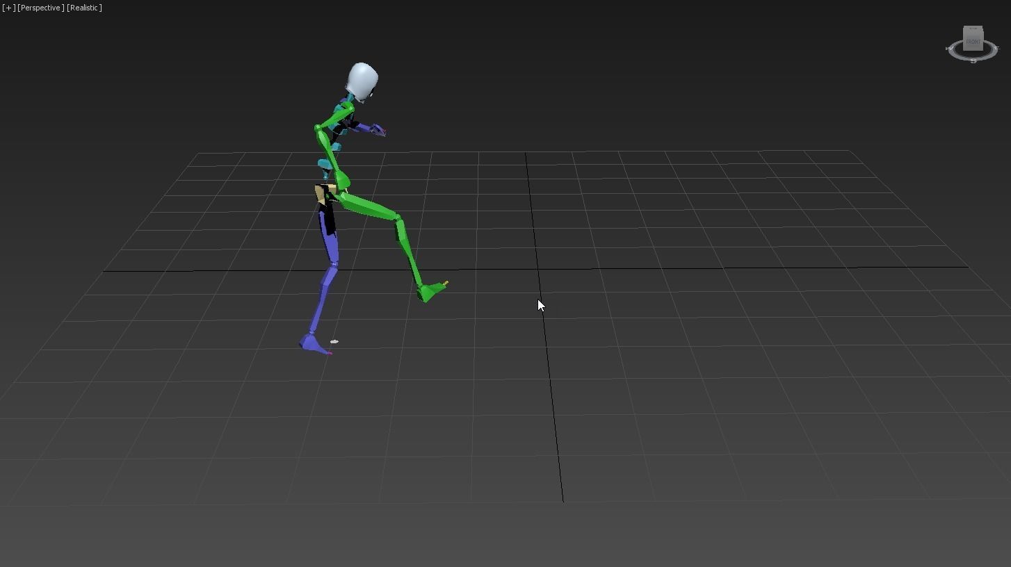 Parkour jump and running 3 3D model_2