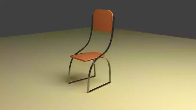 The Bridge Chair Leather Chrome Curves