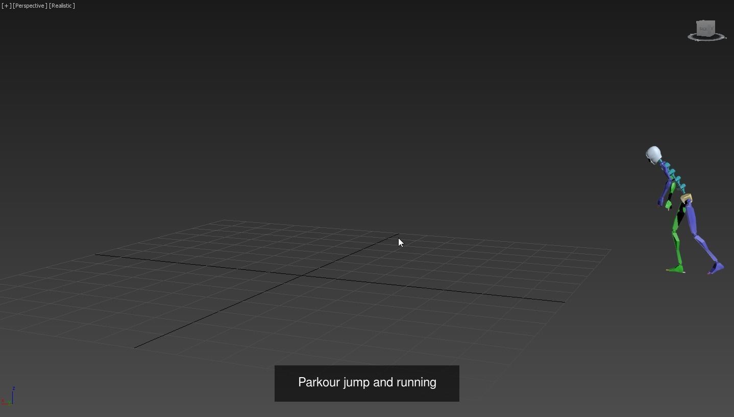 Parkour jump and running 3D Model Collection_5