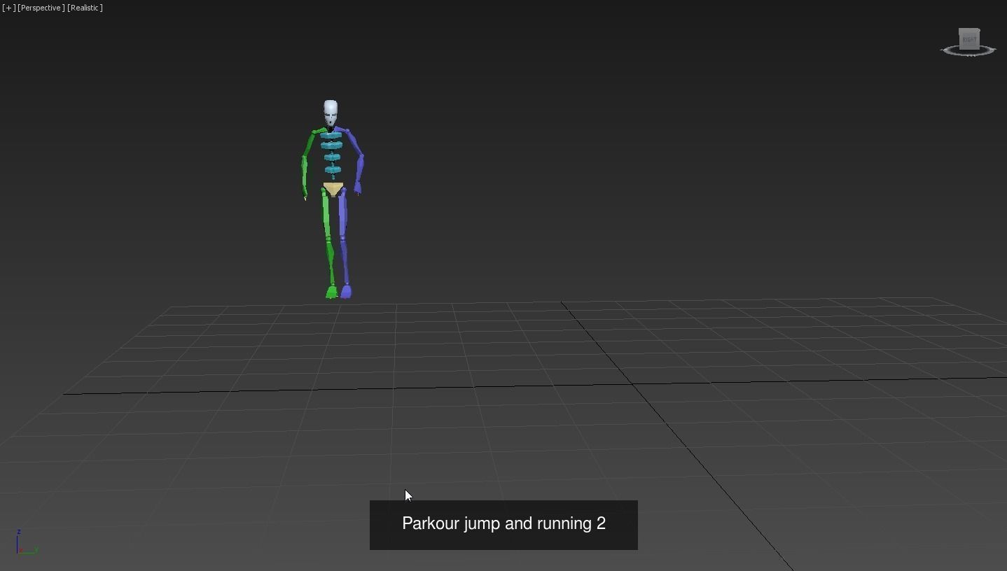 Parkour jump and running 3D Model Collection_7