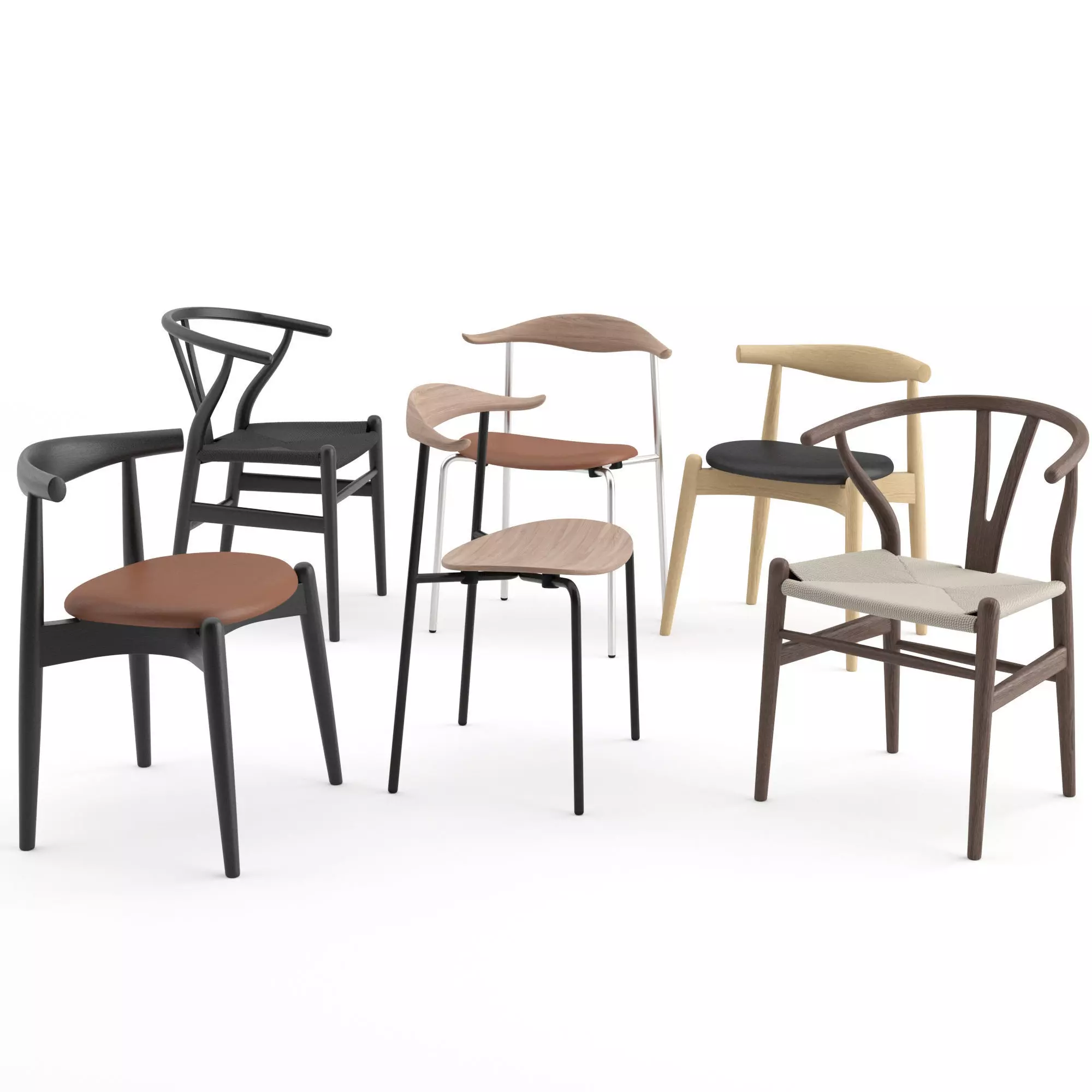 Chairs Collection by Carl Hansen and Son 3D model