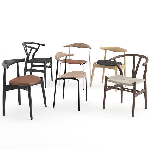 Chairs Collection by Carl Hansen and Son 3D model
