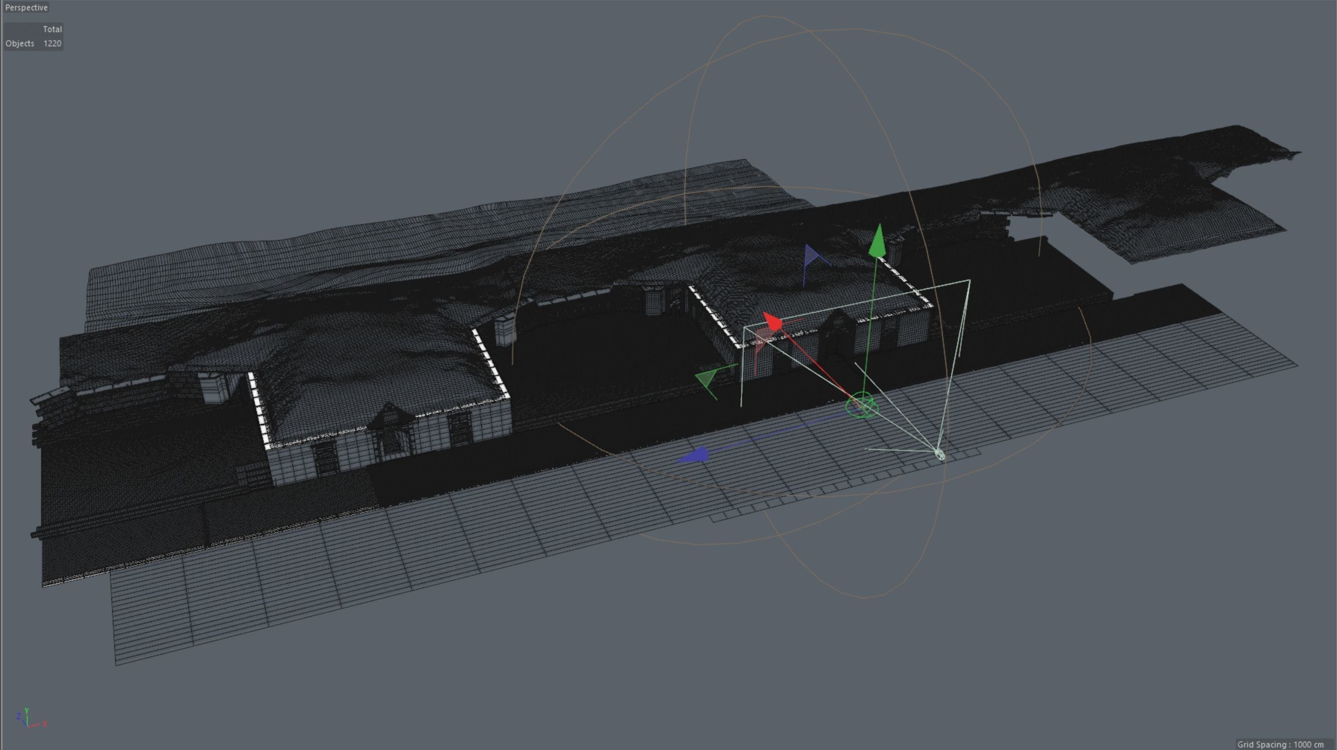 TABYA stone building in desert 3D model_2