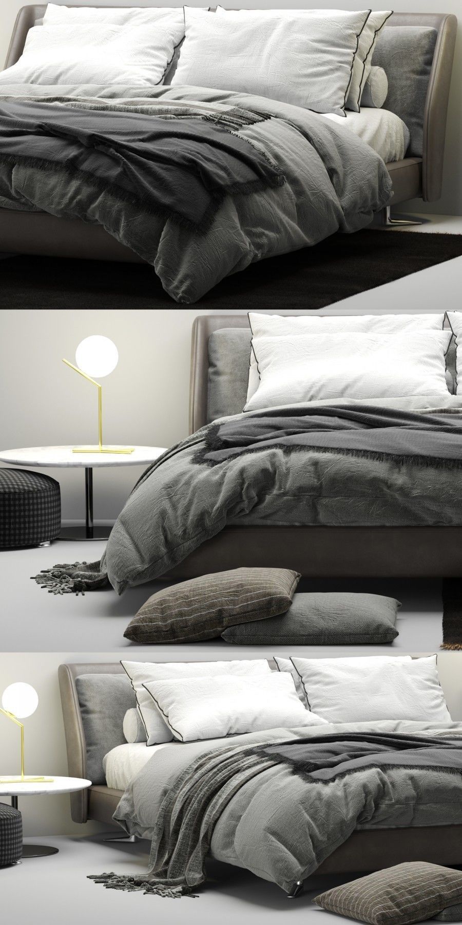 Bed Spencer 3D model_2