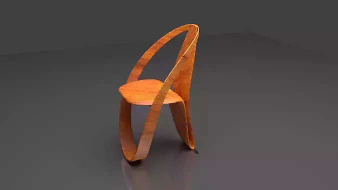 The Cocoon Chair Curved and Wooden