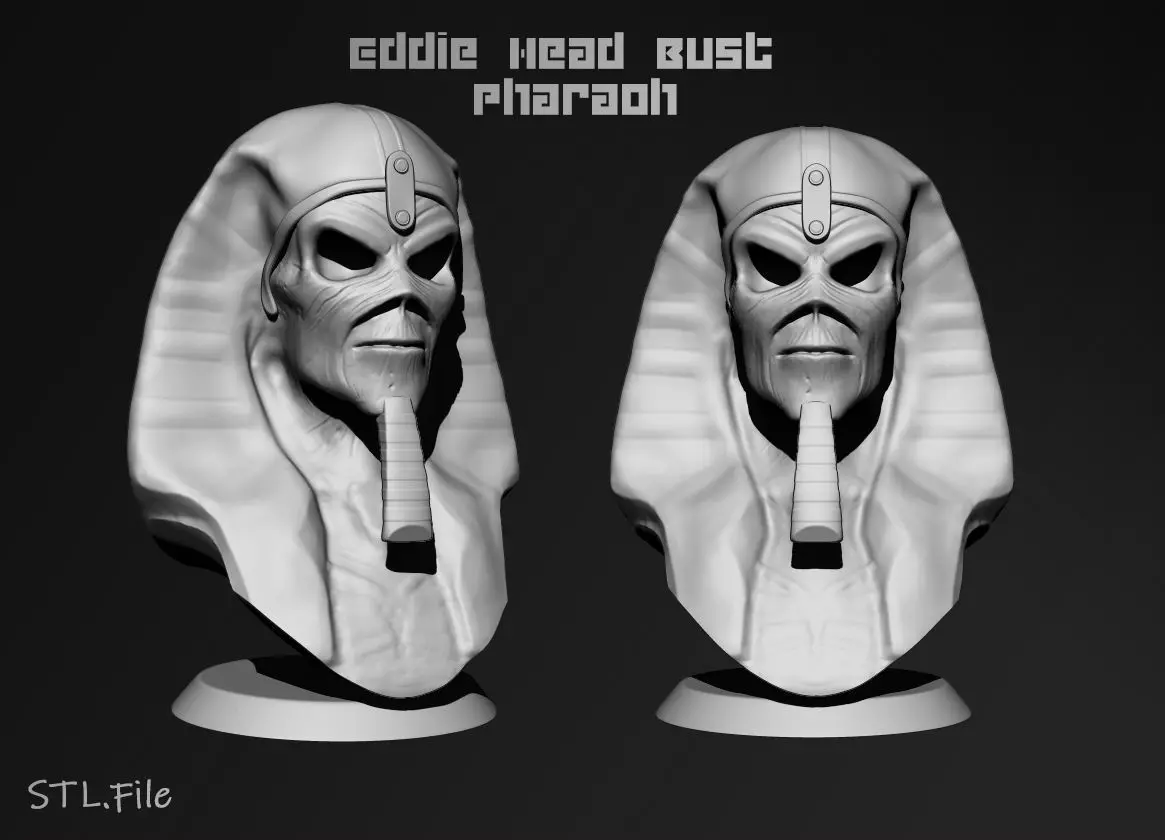 Eddie The Head  Pharaoh version 3D print model_0