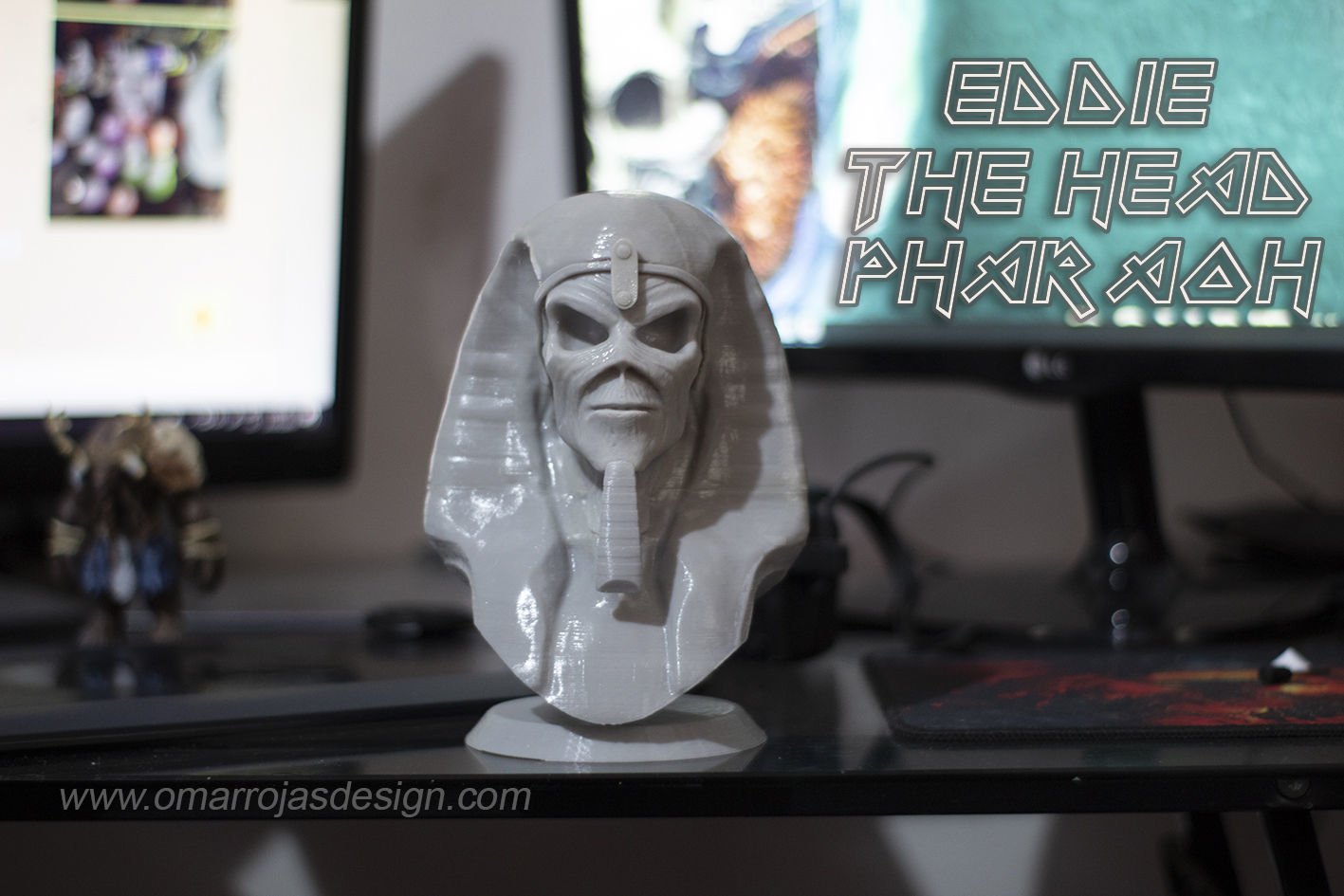 Eddie The Head  Pharaoh version 3D print model_1