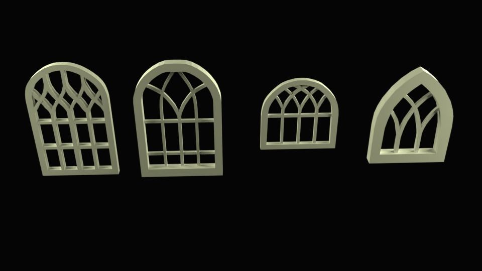 Frame Windows Pack Free 3D model_1