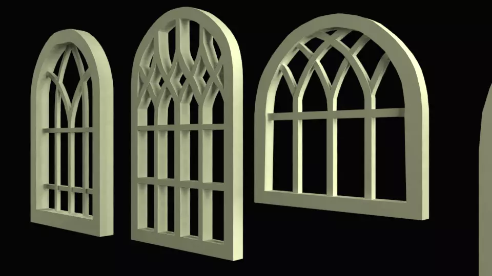 Frame Windows Pack Free 3D model_0