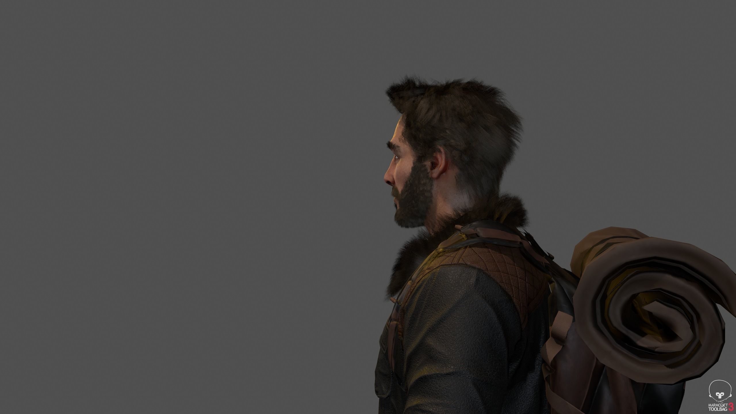 Camper Character Low-poly 3D model_4