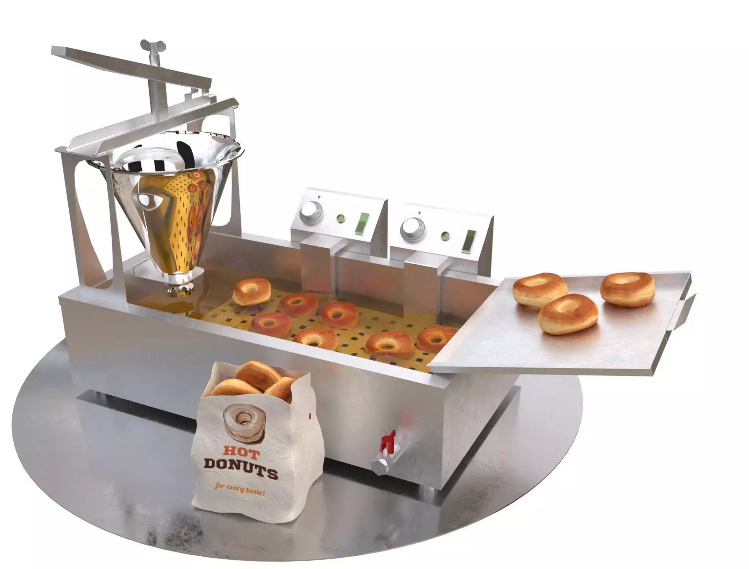 Donut machine 3D model