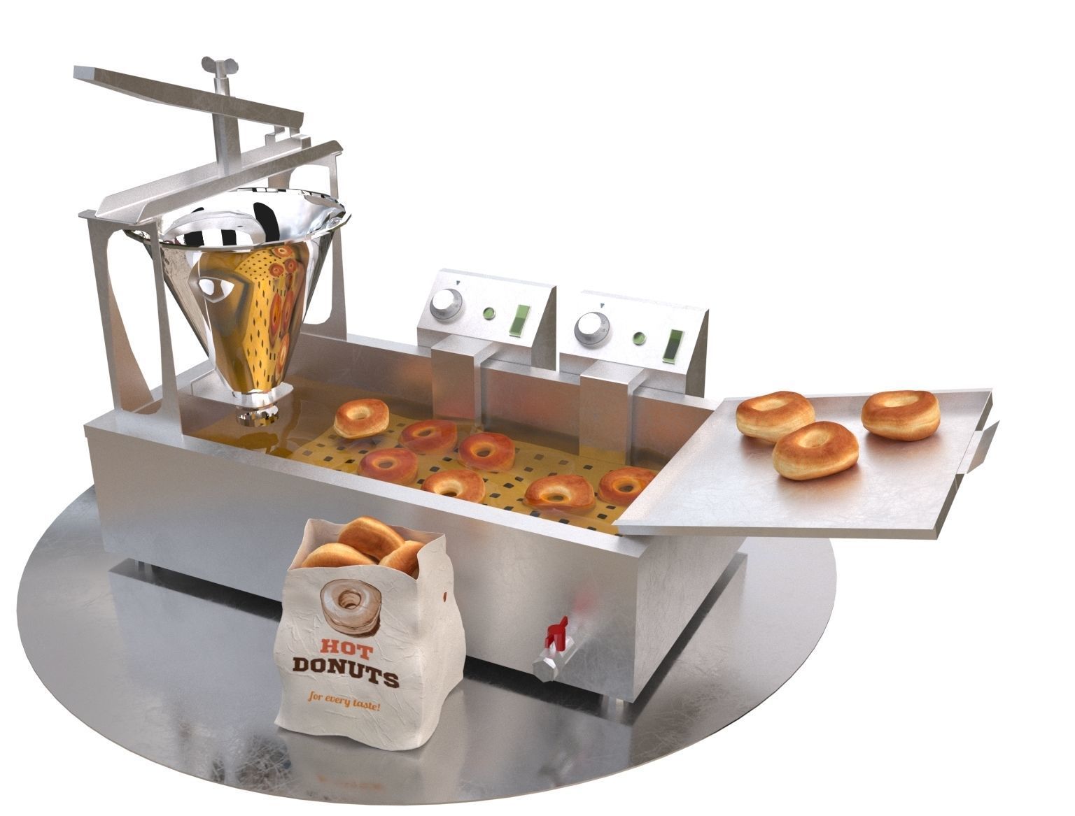 Donut machine 3D model CGTrader