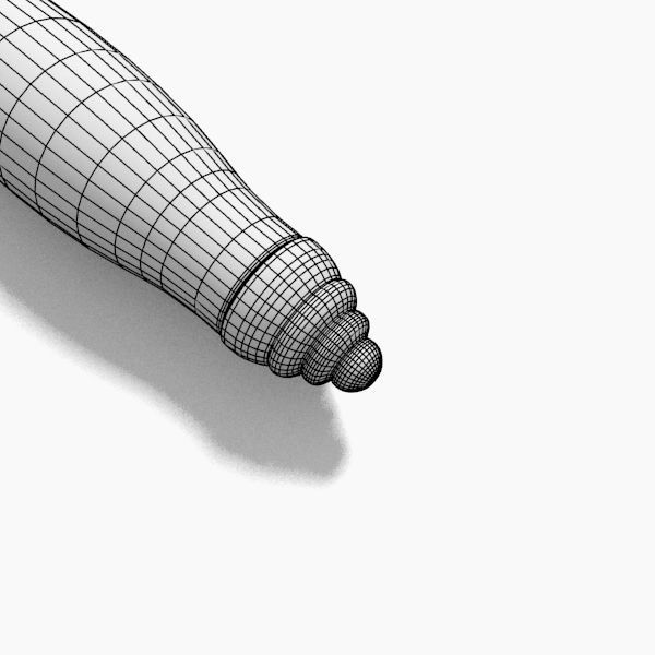 Magnifier egyptian magnifying glass on piece of paper 3D model_7