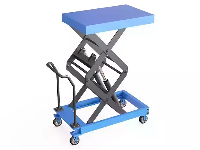 Scissor trolley 3D model