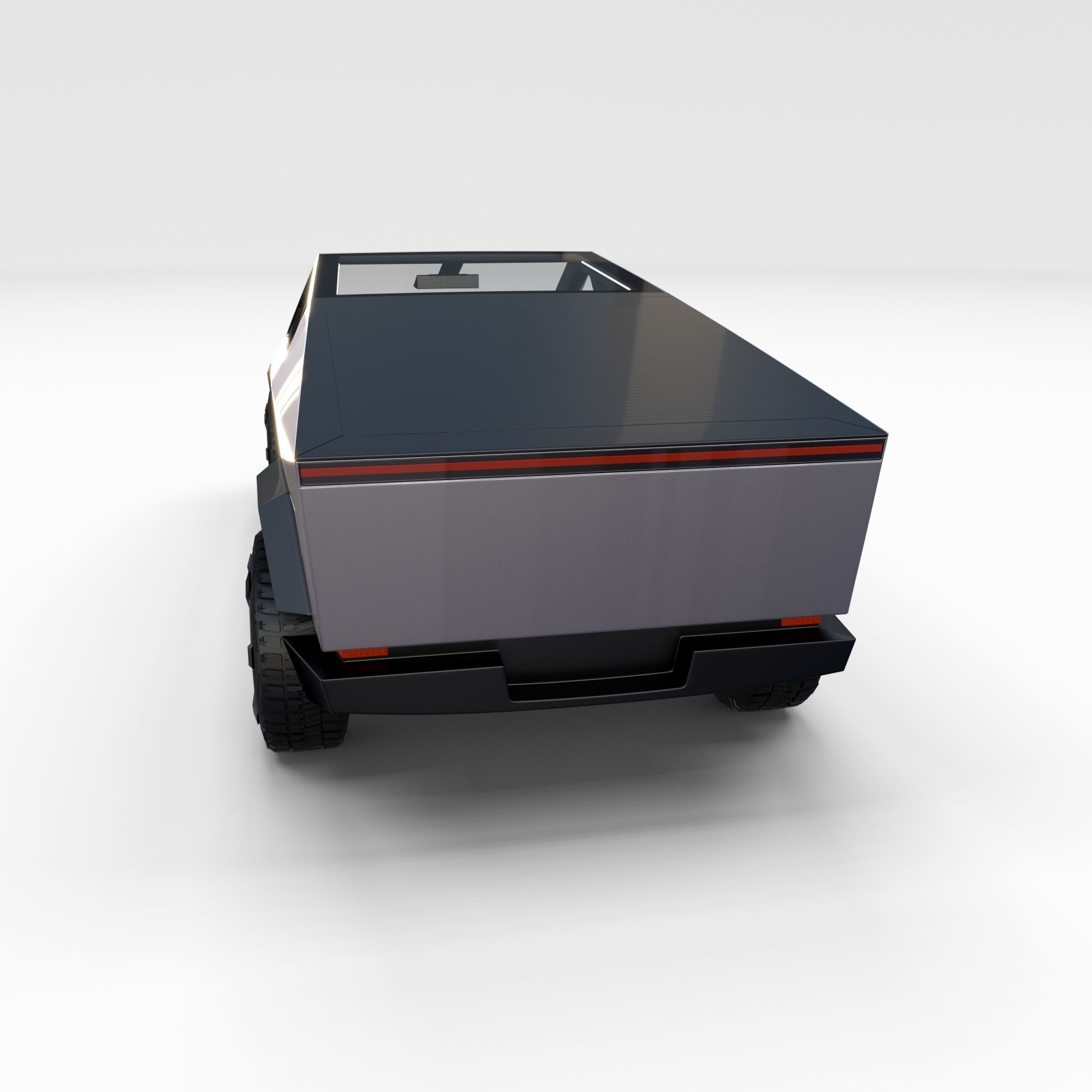 Tesla Cybertruck with interior 3D model_16