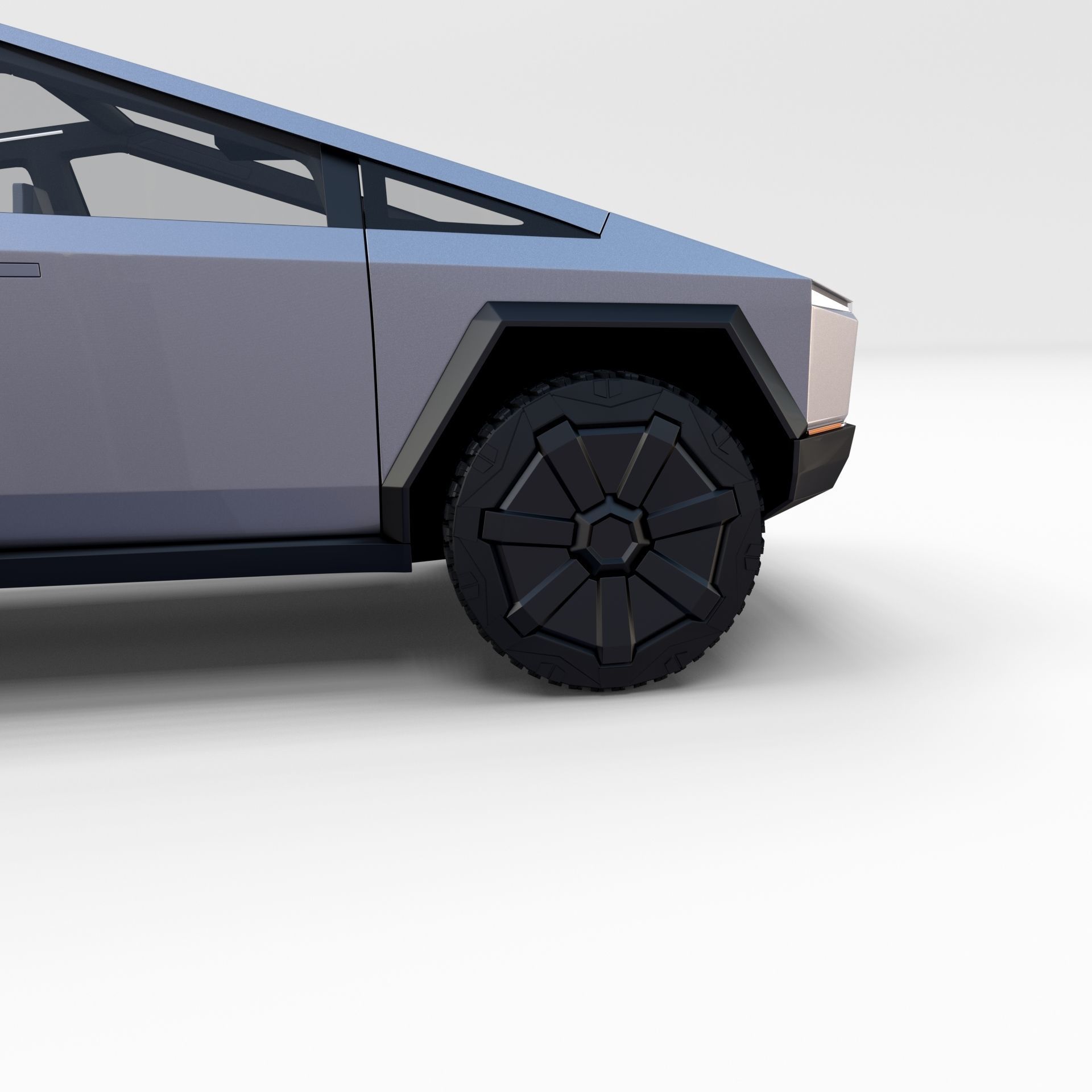 Tesla Cybertruck with interior 3D model_19