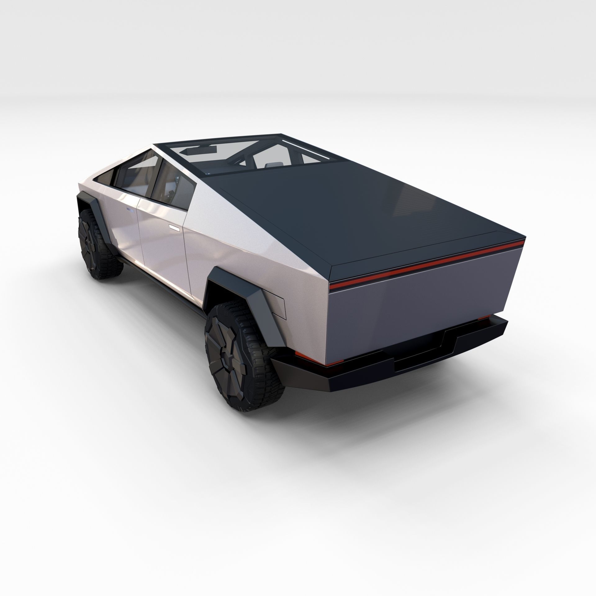 Tesla Cybertruck with interior 3D model_18