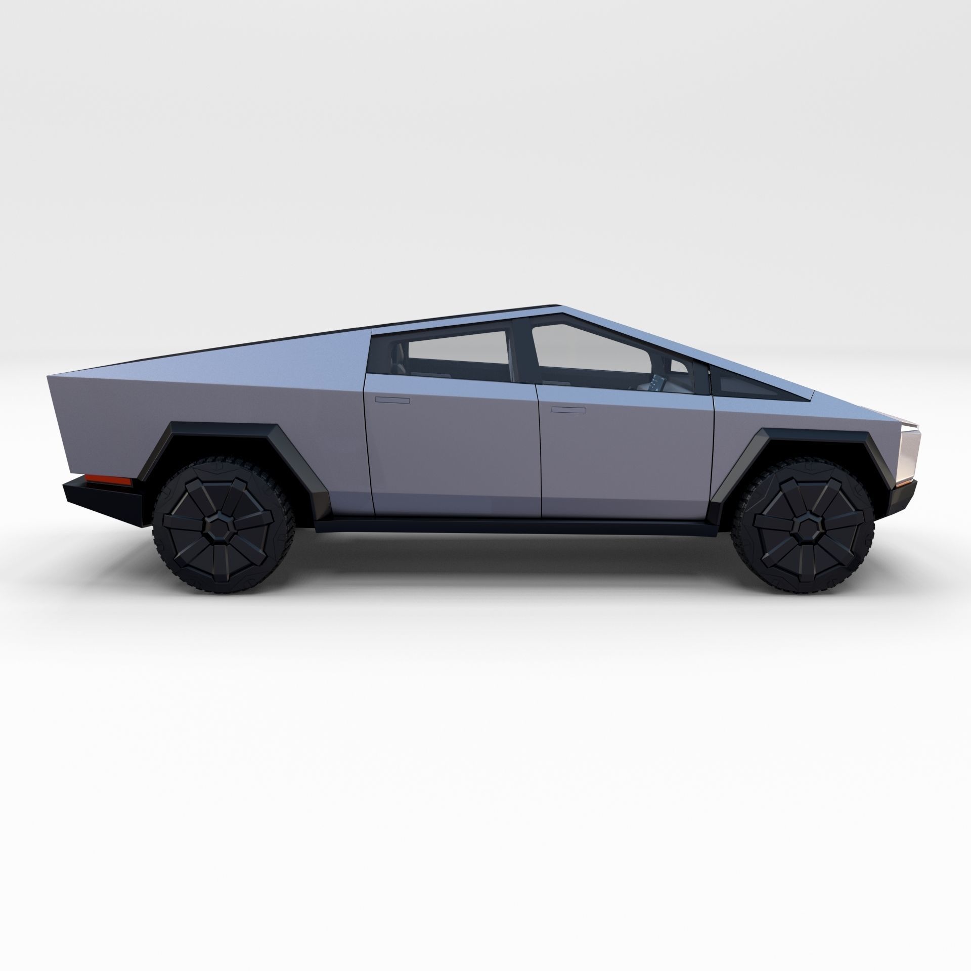 Tesla Cybertruck with interior 3D model_6