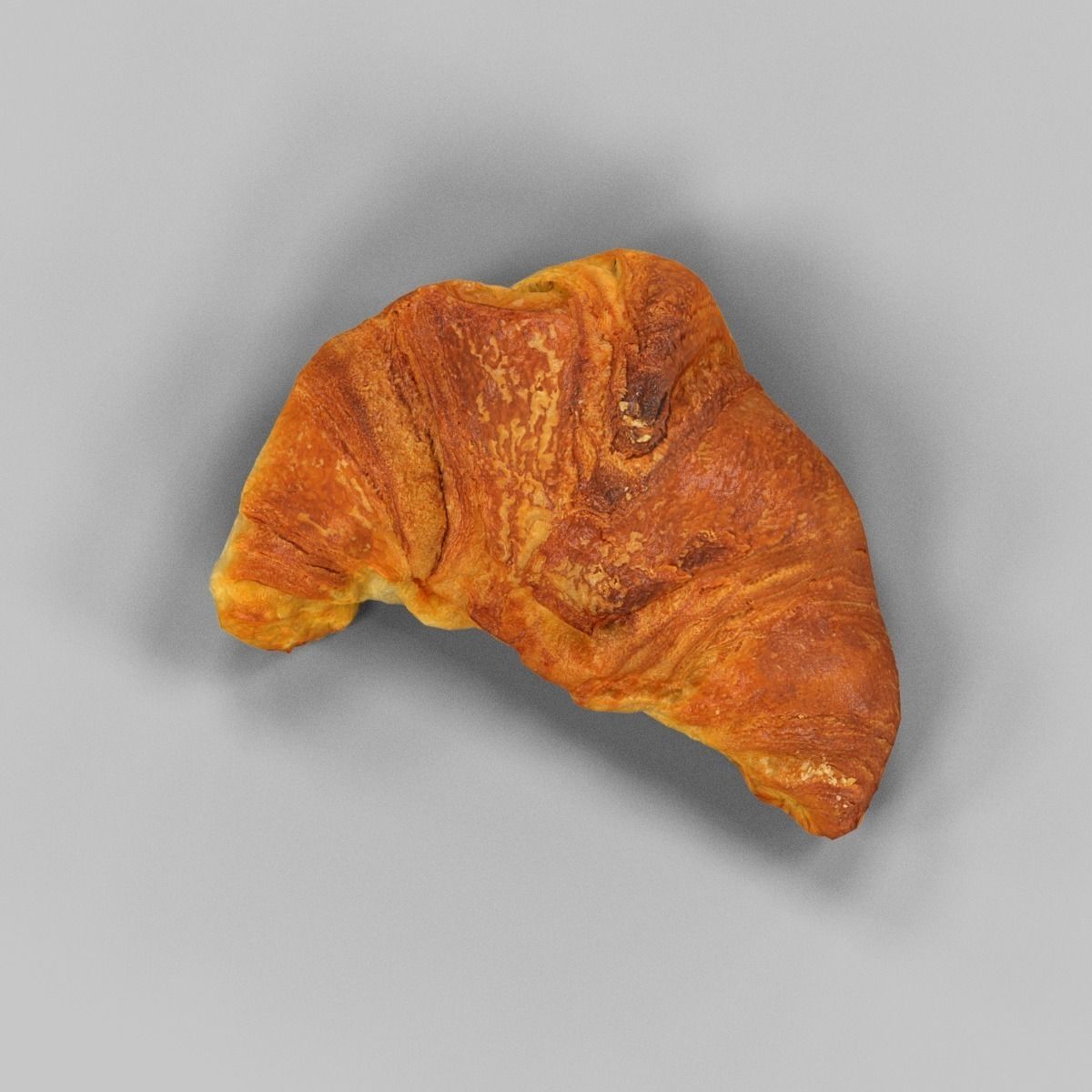 Croissant Low-poly 3D model_3