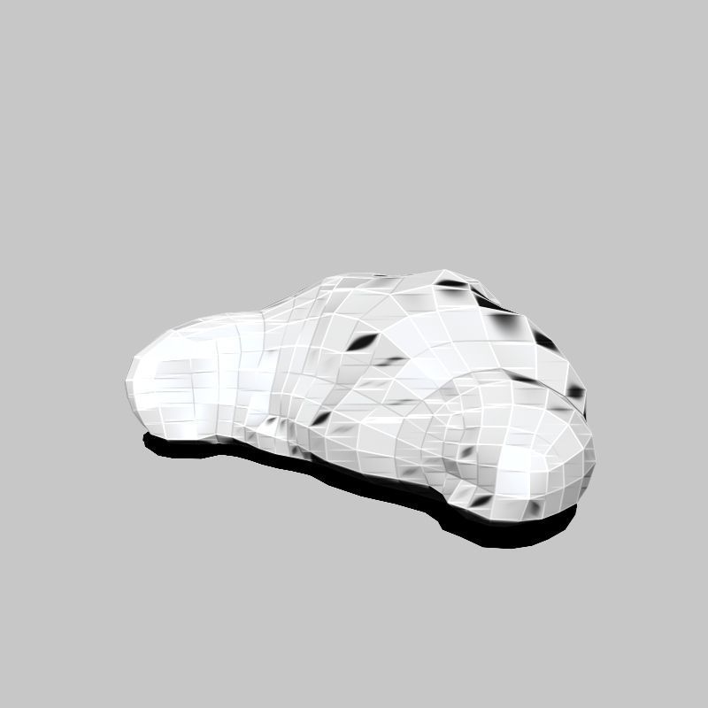 Croissant Low-poly 3D model_5