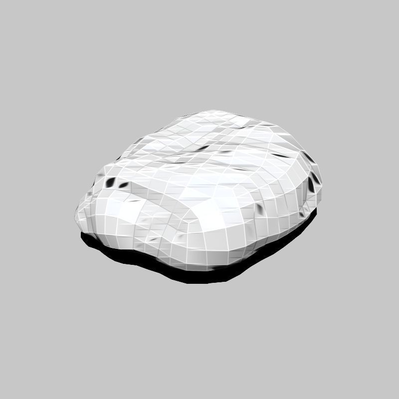 Chocolate inside Cake Low-poly 3D model_1