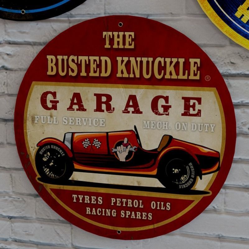 VINTAGE SIGNS PACK - SERVICE PARTS AND GARAGE Low-poly 3D model_25