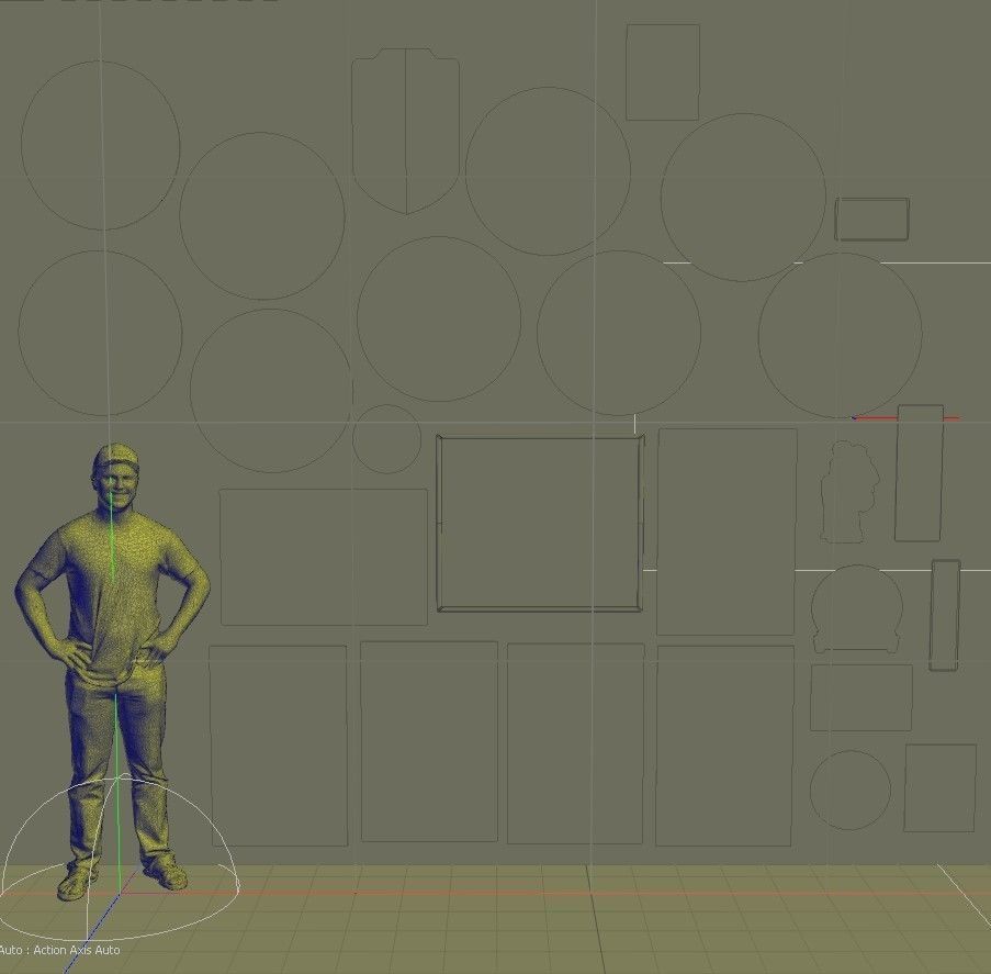 VINTAGE SIGNS PACK - SERVICE PARTS AND GARAGE Low-poly 3D model_28