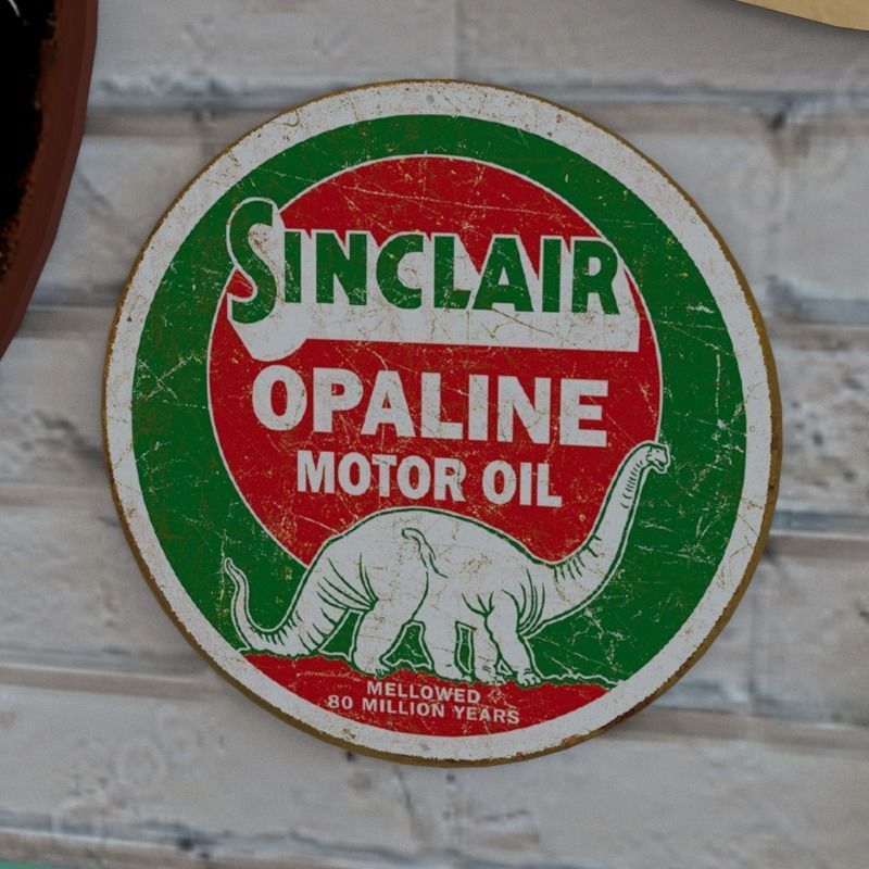 VINTAGE SIGNS PACK - SERVICE PARTS AND GARAGE Low-poly 3D model_15