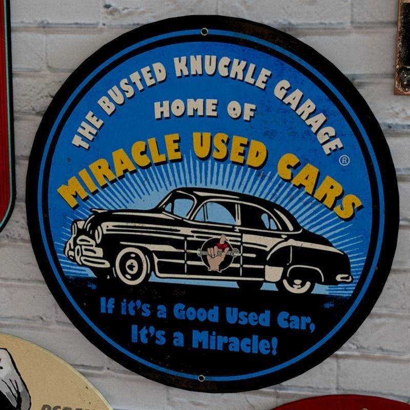 VINTAGE SIGNS PACK - SERVICE PARTS AND GARAGE Low-poly 3D model_24