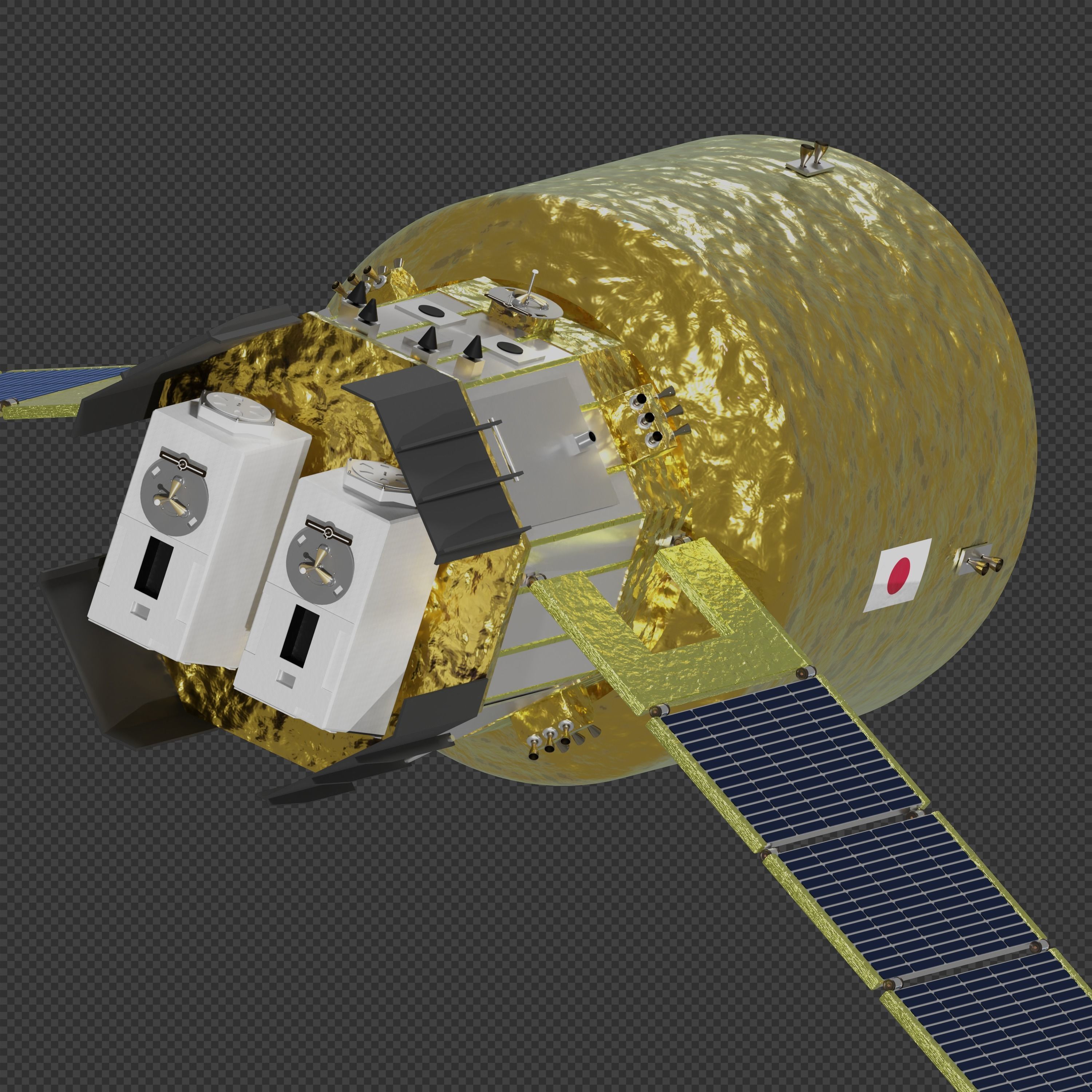 HTV-X japanese space station 3D model_2