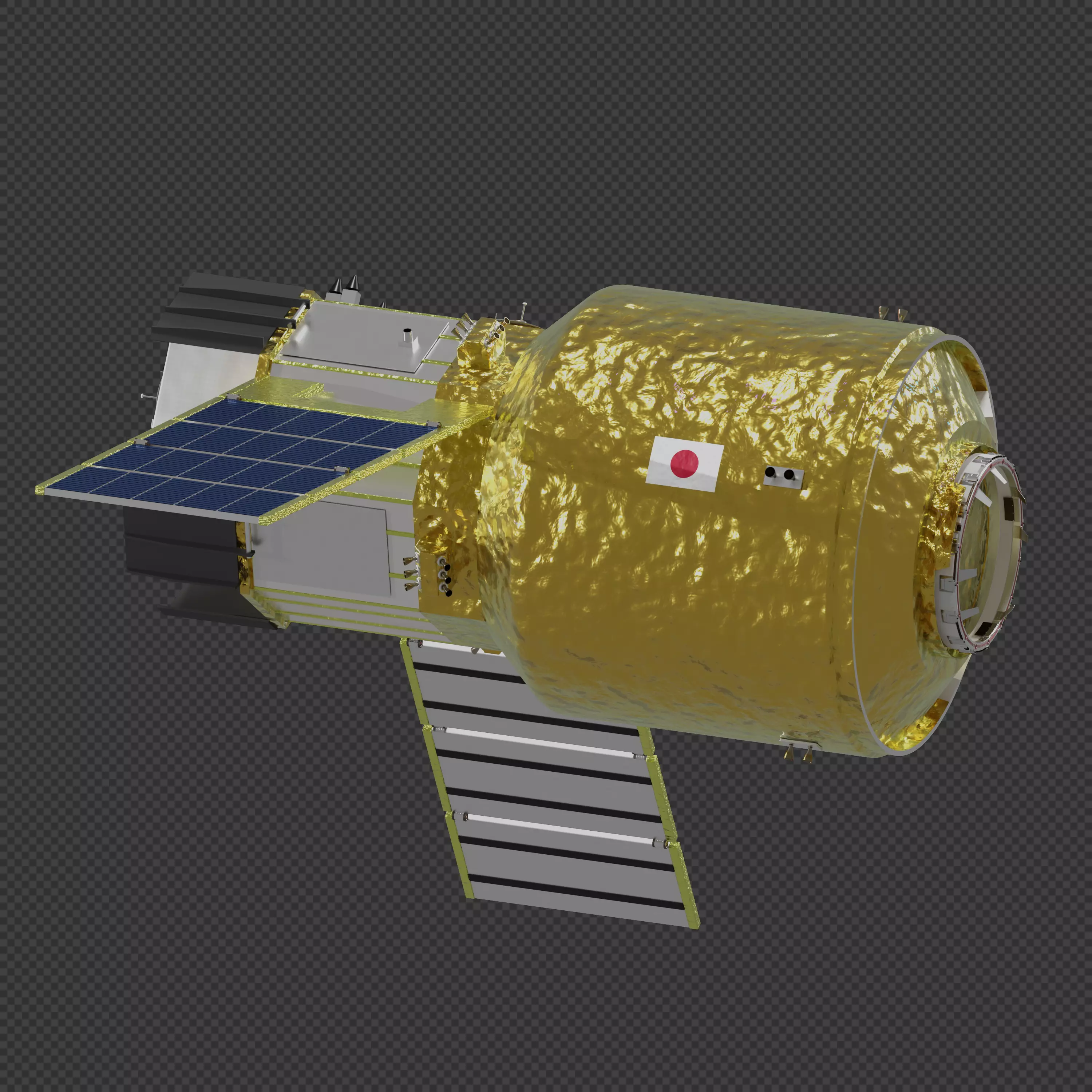 HTV-X japanese space station 3D model_0
