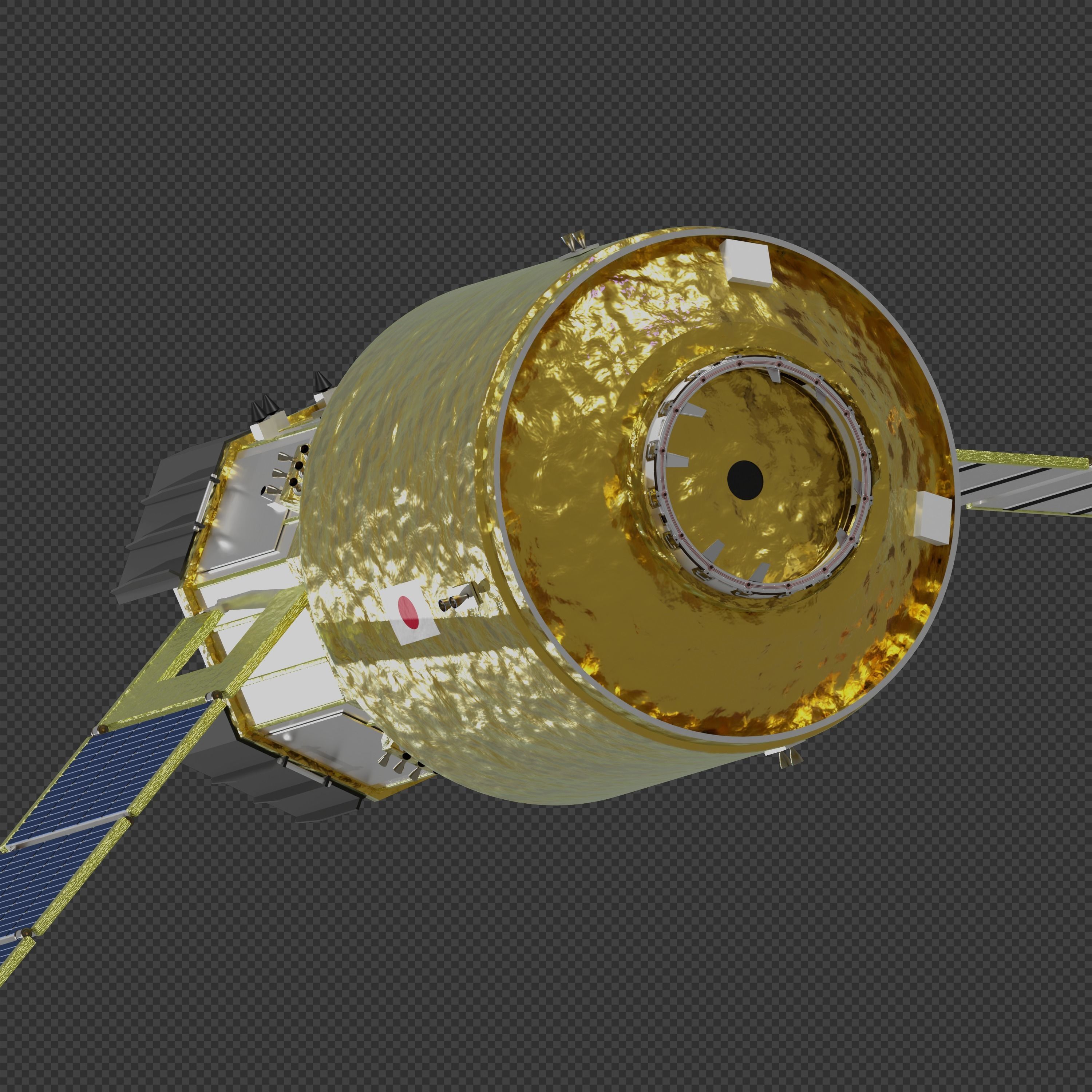 HTV-X japanese space station 3D model_1