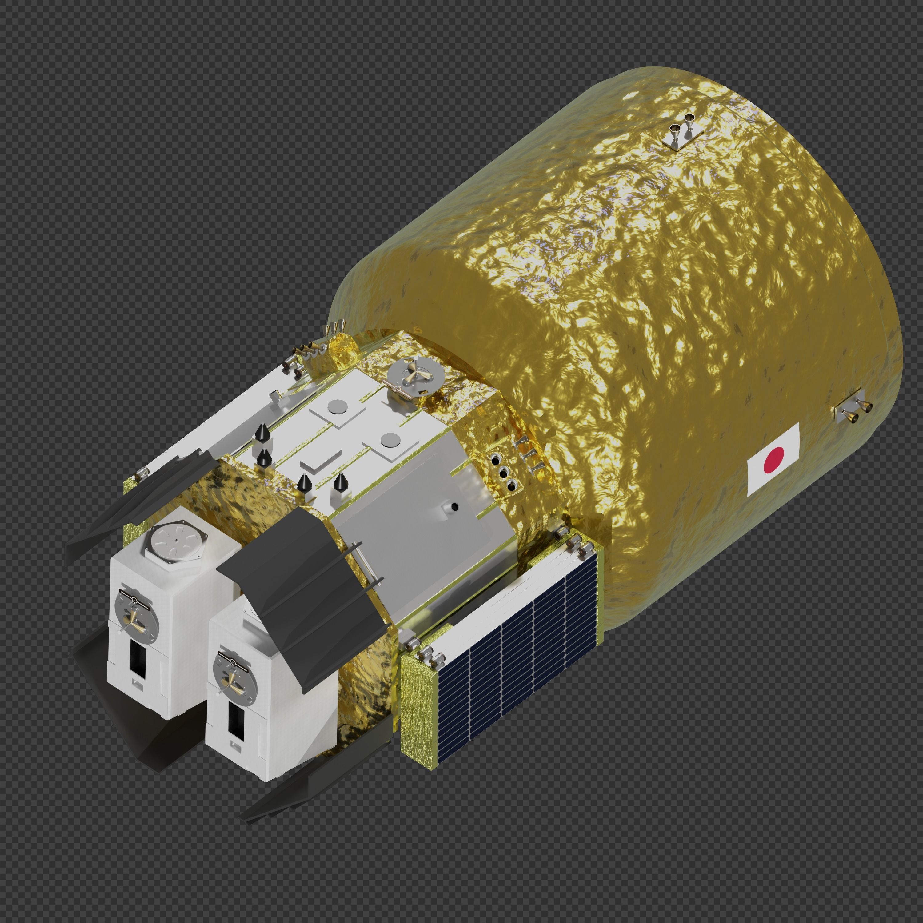 HTV-X japanese space station 3D model_4
